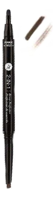 

Карандаш-помада для бровей 2 In 1 Brow Perfecter: AEBD02 Dark Brunette, Карандаш-помада для бровей 2 in 1 Brow Perfecter