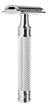 Бритва Т-образная Хром Traditional (безопасная бритва с закрытым гребнем и удлиненной ручкой Closed Comb Grande)