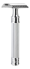 Muehle Бритва Т-образная Хром Traditional (безопасная бритва с открытым гребнем и удлиненной ручкой Open Comb Grande)