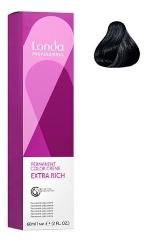 

Стойкая крем-краска для волос Permanent Color Creme Extra Rich 60мл: 3/0 темный шатен, Стойкая крем-краска для волос Permanent Color Creme Extra Rich 60мл