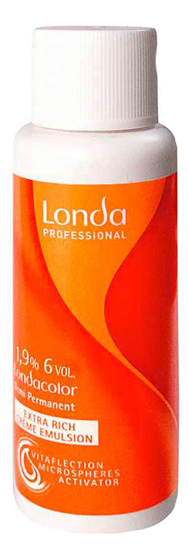 Окислительная эмульсия для волос Londacolor Extra Rich Creme Emulsion 60мл: Эмульсия 1,9% 6Vol окислительная эмульсия для волос londacolor extra rich creme emulsion 3% 10vol 1000мл
