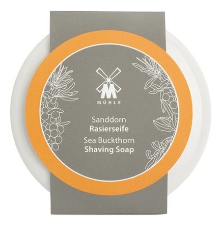 Твердое мыло для бритья в фарфоровой чаше Skincare Sea Buckthorn Shaving Soap 65г (облепиха) твердое мыло для бритья в фарфоровой чаше skincare sandalwood shaving soap 65г сандал