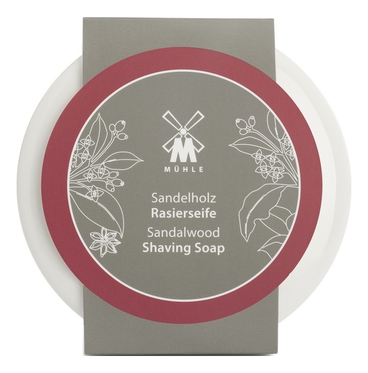 

Твердое мыло для бритья в фарфоровой чаше Skincare Sandalwood Shaving Soap 65г (сандал)