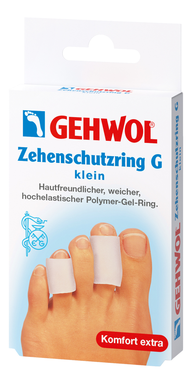 Защитное гель-кольцо Zehenschutzring G 2шт: Маленький размер защитное гель кольцо zehenschutzring g 2шт средний размер