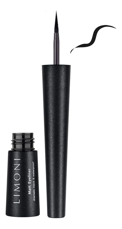 

Матовая водостойкая подводка для глаз Matt Eyeliner 2,5мл: 01 Black, Матовая водостойкая подводка для глаз Matt Eyeliner 2,5мл