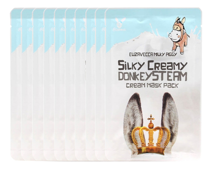 

Маска тканевая с паровым кремом Milky Piggy Silky Creamy Donkey Steam Cream Mask Pack: Маска 10*25мл, Маска тканевая с паровым кремом Milky Piggy Silky Creamy Donkey Steam Cream Mask Pack