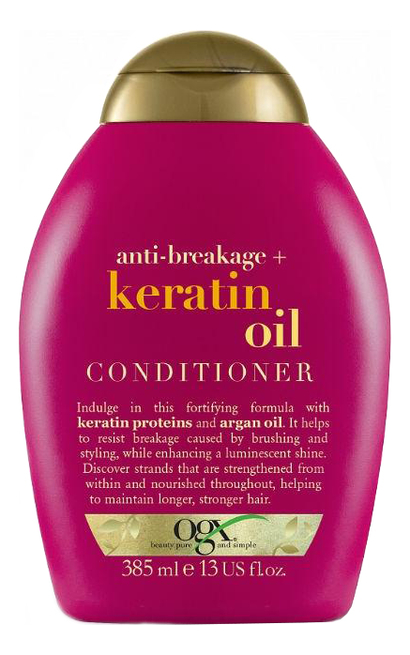 Кондиционер для волос с кератиновым маслом Anti-Breakage+ Keratin Oil Conditioner 385мл