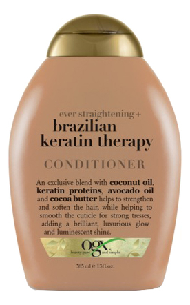 Разглаживающий кондиционер для волос Ever Straightening+ Brazilian Keratin Therapy Conditioner 385мл