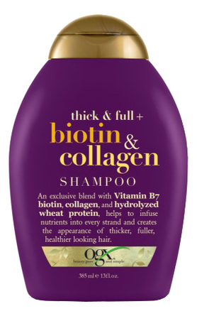 

Шампунь для тонких волос Thick & Full+ Botin & Collagen Shampoo 385мл