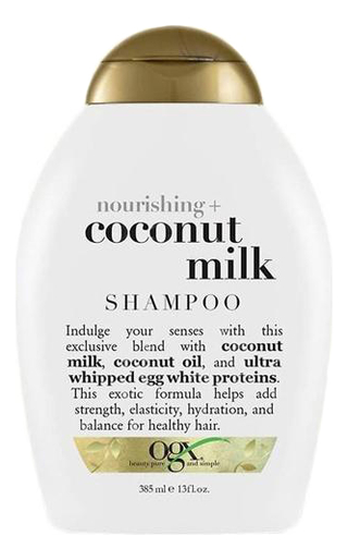 

Шампунь для волос с кокосовым маслом Nourishing+ Coconut Milk Shampoo 385мл