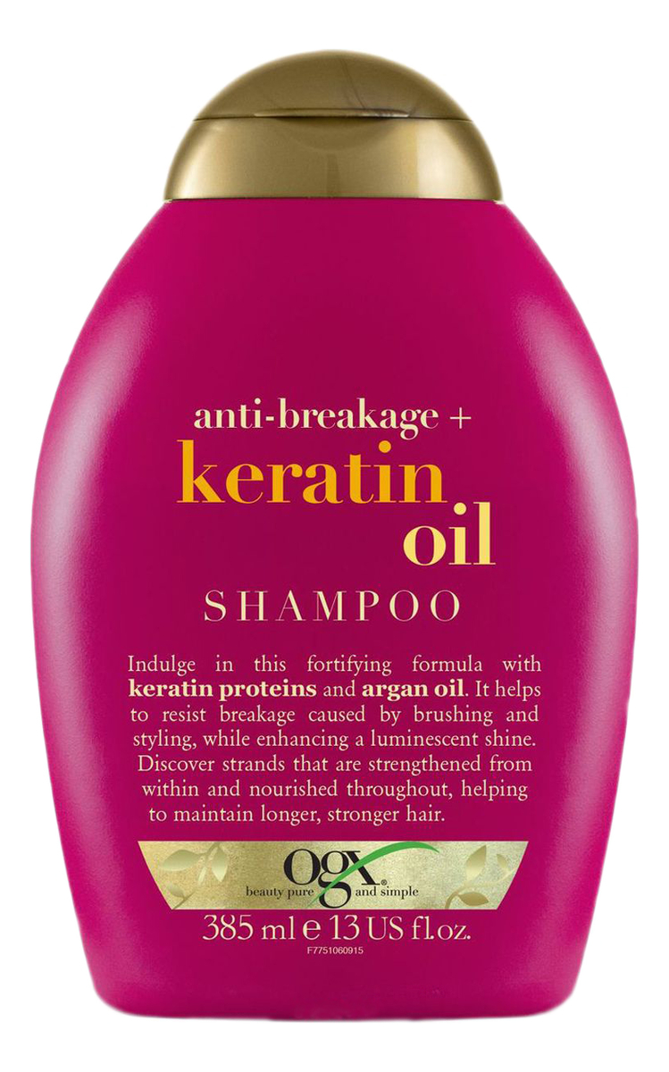 

Шампунь для волос с кератиновым маслом Anti-Breakage+ Keratin Oil Shampoo 385мл