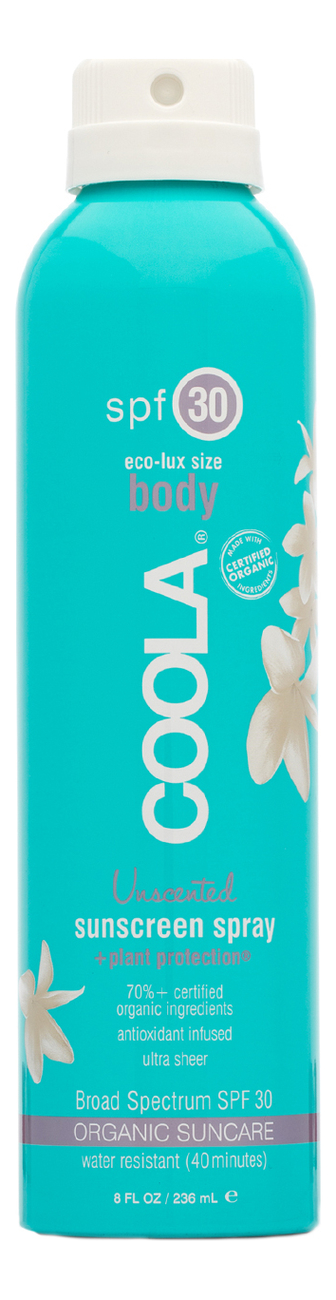 

Солнцезащитный спрей для тела Body Sunscreen Spray Unscented SPF30 236мл: Спрей 236мл, Солнцезащитный спрей для тела Body Sunscreen Spray Unscented SPF30