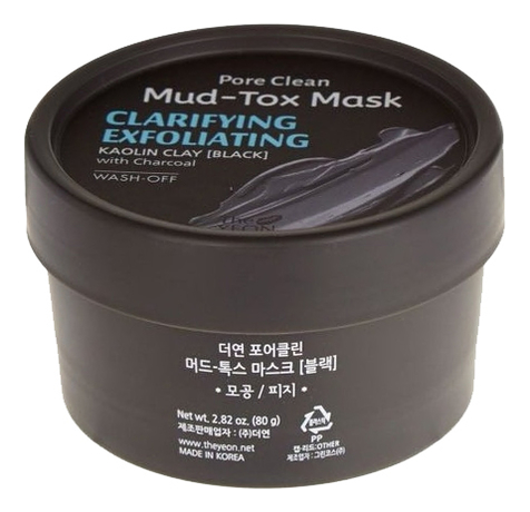

Маска для лица с каолиновой глиной Pore Clean Mud-Tox Mask Black 80г