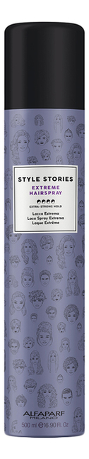 Купить Лак для волос экстра сильной фиксации Style Stories Extreme Hairspray 500мл, Alfaparf Milano