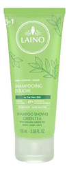 Органический шампунь 3 в 1 для лица, волос и тела Organic Green Tea Shower Shampoo