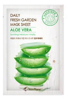 

Тканевая маска для лица с экстрактом алоэ вера Skin Planet Daily Fresh Garden Mask Sheet Aloe Vera 25г