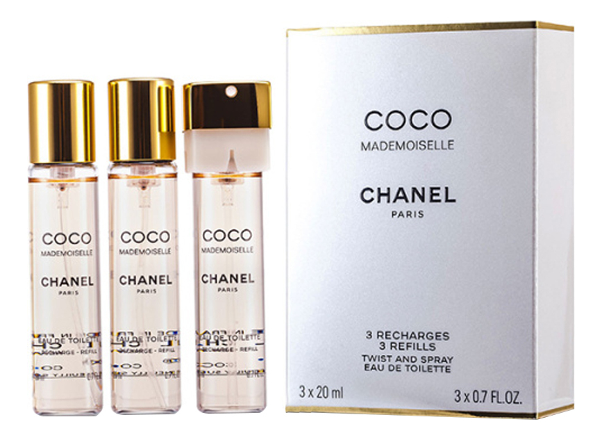 

Coco Mademoiselle: парфюмерная вода 3*20мл запаска, Coco Mademoiselle