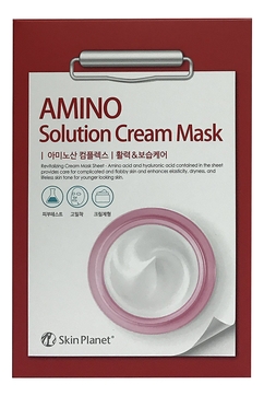 Тканевая маска для лица с аминокислотами Skin Planet Amino Solution Cream Mask 30г