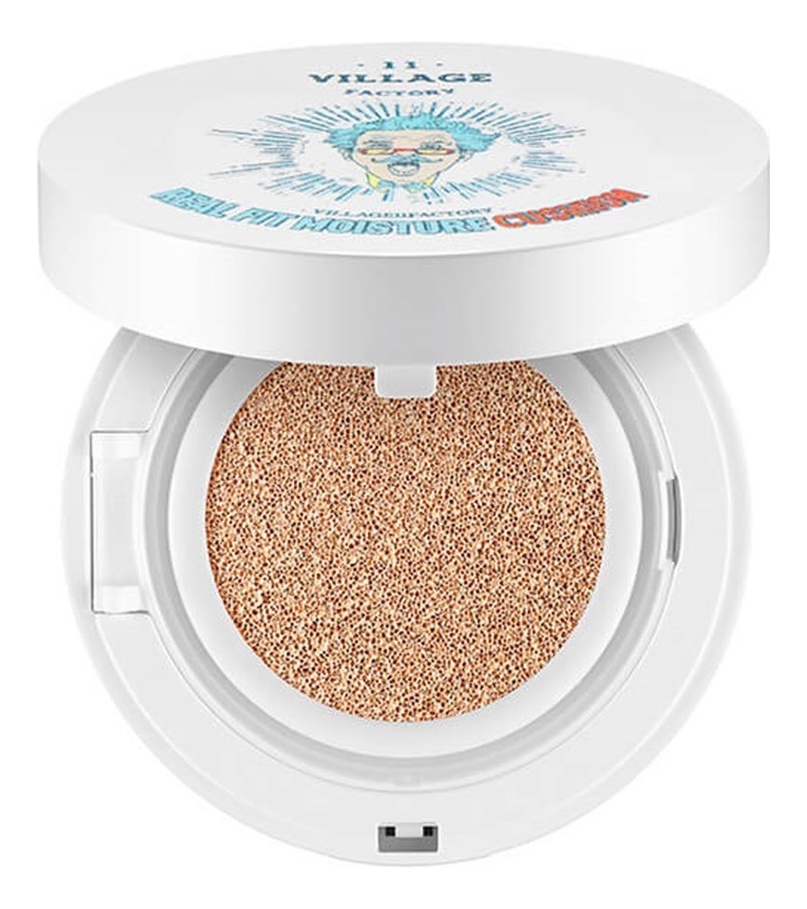 

Тональный кушон для лица Real Fit Moisture Cushion SPF50+ PA+++ 15г: 13 Light Beige, Тональный кушон для лица Real Fit Moisture Cushion SPF50+ PA+++ 15г
