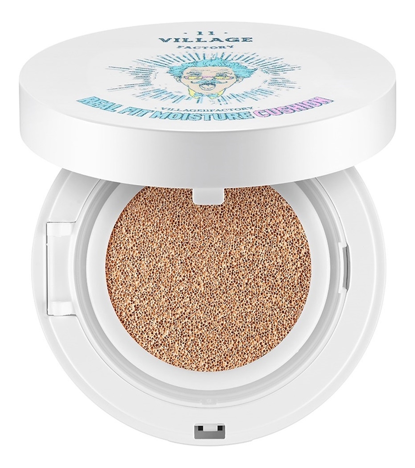 Тональный кушон для лица Real Fit Moisture Cushion SPF50+ PA+++ 15г: 21 Medium Beige