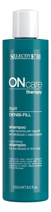 Купить Шампунь-филлер для ухода за поврежденными On Care Densi-fill Shampoo 250мл: Шампунь 250мл, Шампунь-филлер для волос On Care Densi-fill Shampoo, Selective Professional