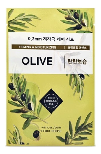 Тканевая маска для лица с маслом оливы 0.2 Therapy Air Mask Sheet Olive 20мл