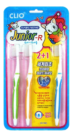 Купить Зубная щетка Junior R 2+1 3шт, CLIO