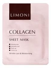 Limoni Маска-лифтинг для лица с коллагеном Collagen Sheet Mask 20г