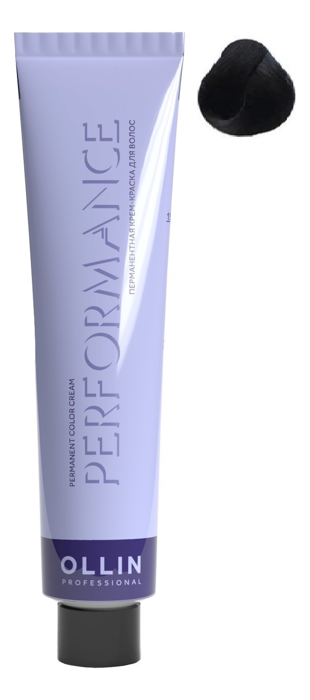 

Перманентная крем-краска для волос Performance Permanent Color Cream 60мл: 2/0 черный, Перманентная крем-краска для волос Performance Permanent Color Cream 60мл