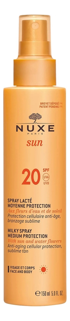 

Солнцезащитное спрей-молочко для лица и тела SPF20 San Milky Spray For Face And Body Medium Protection 150мл