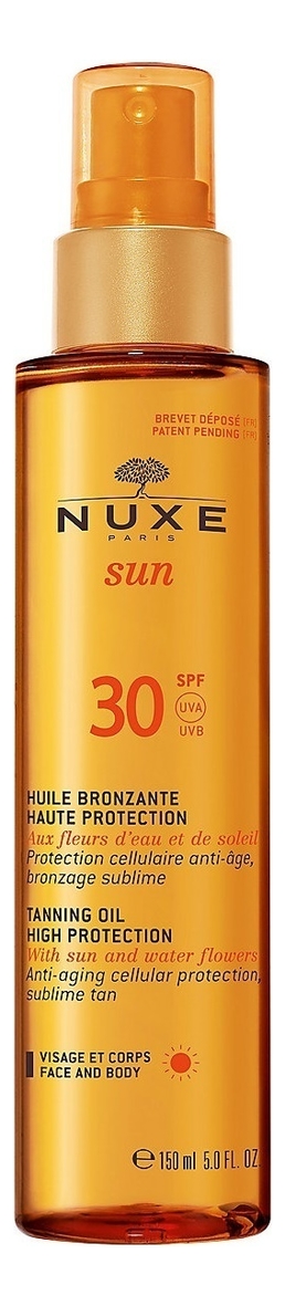 

Тонирующее масло для лица и тела Sun Tanning Oil High Protection SPF30 150мл