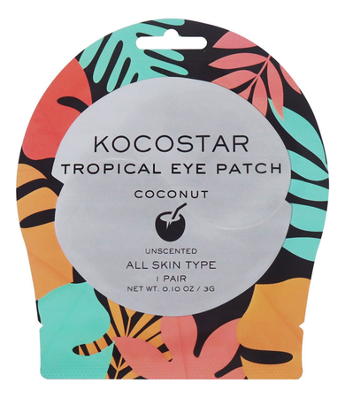 Kocostar Гидрогелевые патчи для глаз с экстрактом кокоса Tropical Eye Patch Coconut
