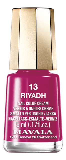 

Лак для ногтей Nail Color Cream 5мл: 13 Riyadh, Лак для ногтей Nail Color Cream 5мл