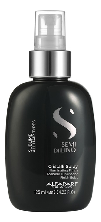 Купить Масло-спрей для секущихся кончиков волос придающее блеск Semi Di Lino Sublime Cristalli Spray 125мл, Alfaparf Milano