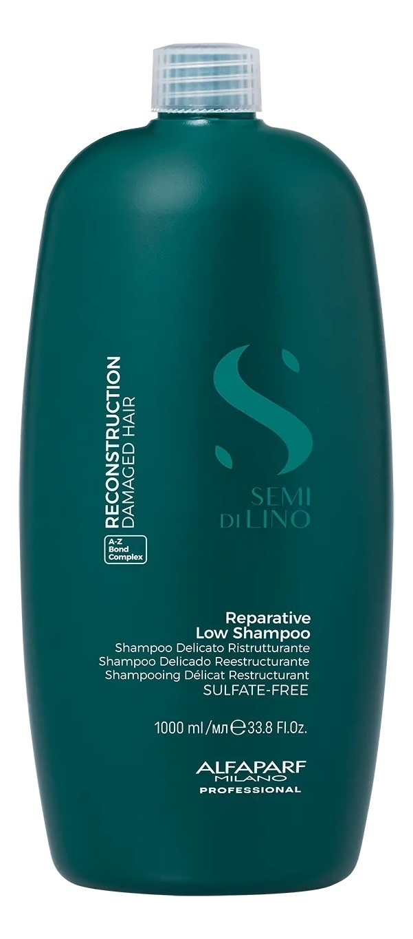 Шампунь для поврежденных волос Semi Di Lino Reconstruction Reparative Low Shampoo 1000мл: Шампунь 1000мл шампунь питание и блеск day by day nutrishine shampoo