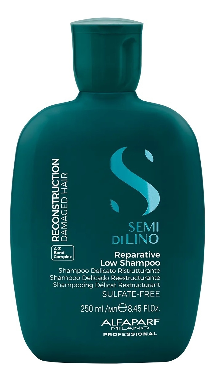 Шампунь для поврежденных волос Semi Di Lino Reconstruction Reparative Low Shampoo 250мл: Шампунь 250мл шампунь для комплексной защиты волос full defense shampoo 44911 1000 мл