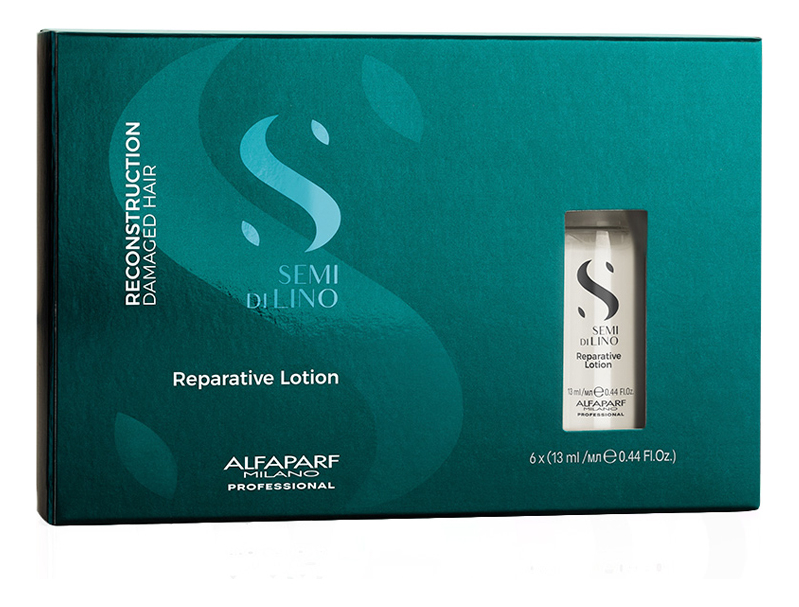 

Лосьон восстанавливающий структуру поврежденных волос Semi Di Lino Reconstruction Reparative Lotion 6*13мл