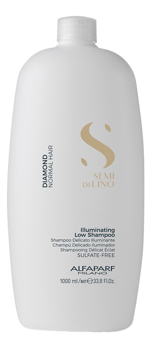 Шампунь для нормальных волос придающий блеск Semi Di Lino Diamond Illuminating Low Shampoo 1000мл: Шампунь 1000мл