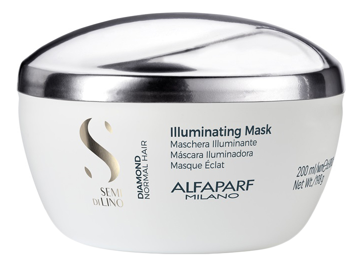 Маска для нормальных волос, придающая блеск Semi Di Lino Diamond Illuminating Mask 200мл: Маска 200мл от Randewoo