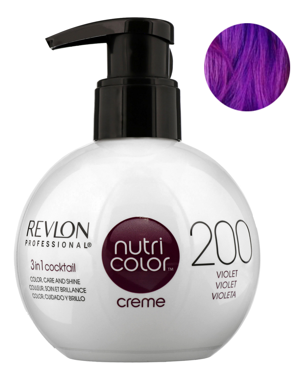 

Краска для волос Nutri Color Creme 200 Violet: Краска 270мл, Краска для волос Nutri Color Creme 200 Violet