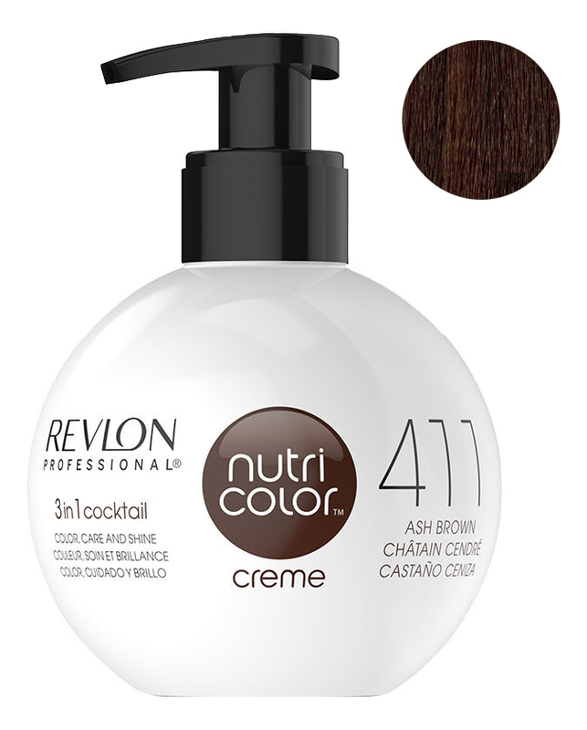 

Краска для волос Nutri Color Creme 411 Brown: Краска 270мл, Краска для волос Nutri Color Creme 411 Brown