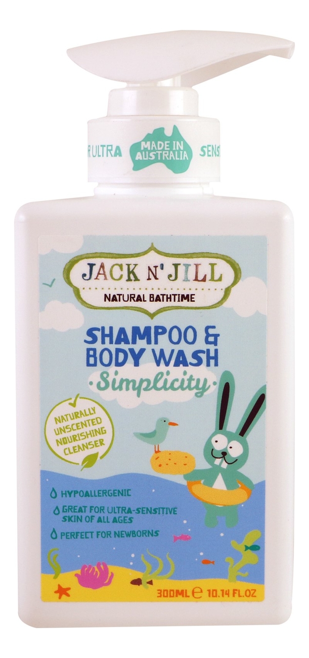 Шампунь и гель для душа Natural Bath Time Simplicity Shampoo &amp; Body Wash 300мл (нейтральный)