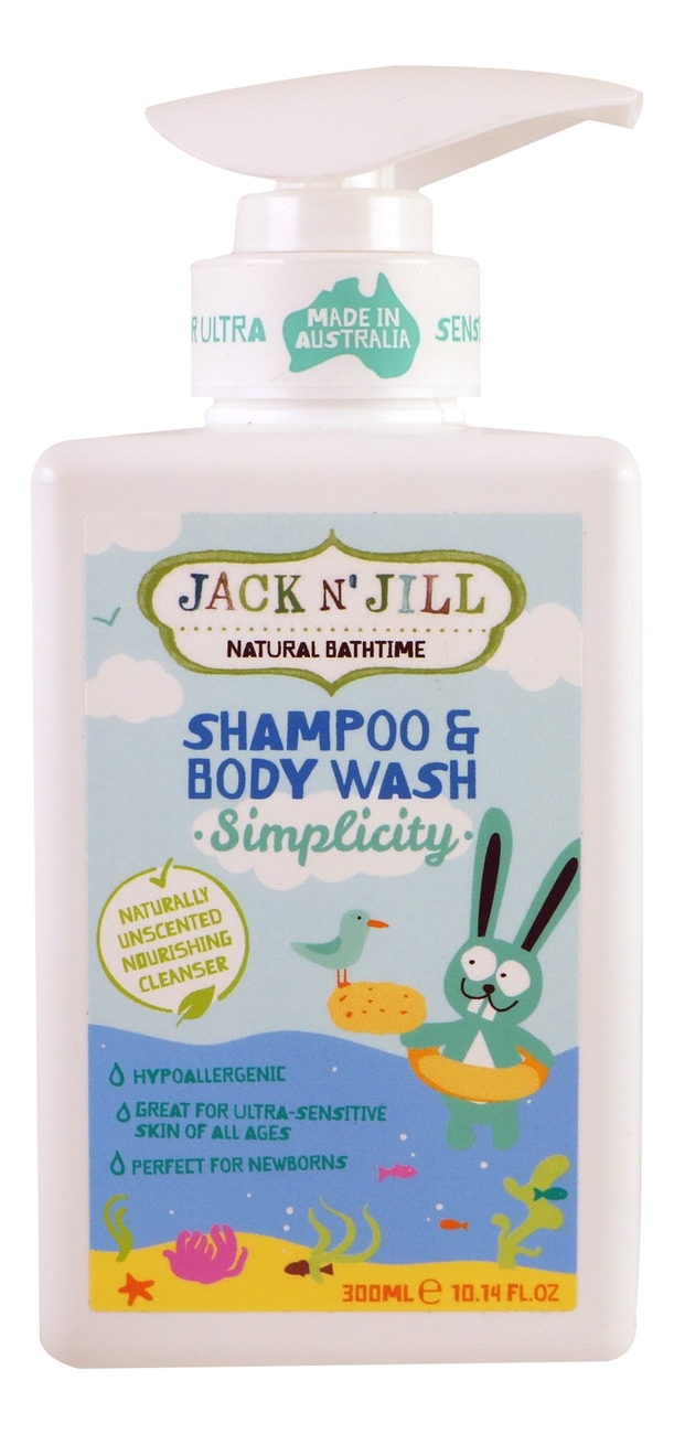 

Шампунь и гель для душа Natural Bath Time Simplicity Shampoo & Body Wash 300мл (нейтральный)