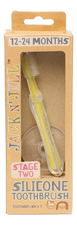 Jack N' Jill Силиконовая щетка прорезыватель для первых зубов Silicone Baby Toothbrush Stage Two