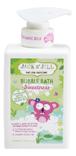 Jack N' Jill Пена для ванны Natural Bath Time Bubble Sweetness 300мл (сладкая)