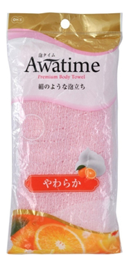 

Мочалка для тела мягкая Awa Time Body Towel Soft (розовая)