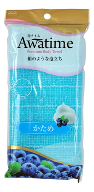 Мочалка для тела жесткая Awa Time Body Towel Katame (голубая) мочалка для тела watts жесткая голубая 1 шт