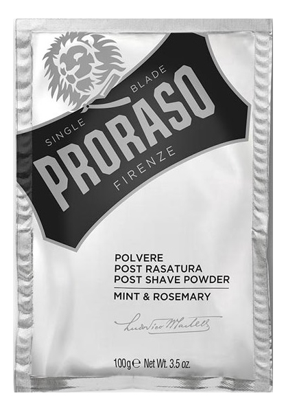 

Пудра после бритья Polvere Post Rasatura 100г (мята, розмарин)