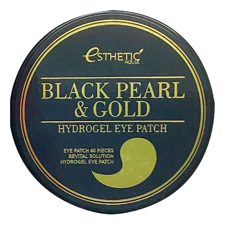 Гидрогелевые патчи для кожи вокруг глаз с экстрактом черного жемчуга и золота Black Pearl & Gold Hydrogel Eye Patch 60шт