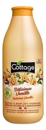 Cottage Гель-пенка для ванны и душа Shower Gel & Bath Milk Delicious Vanilla 750мл